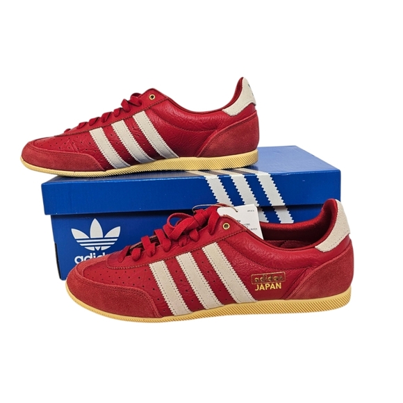 NWT - Adidas - Japan - Better Scarlet Red / Off-White - Womens 11 - Mens 10 - Picture 1 of 11